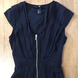 NWOT full length front zipper dress